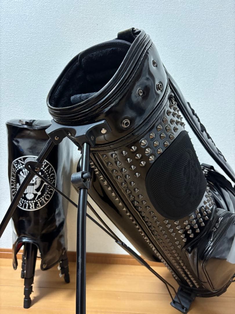 RUSSELUNO ブラック ラッセルノ スタッズ キャディバッグ 限定品6分割