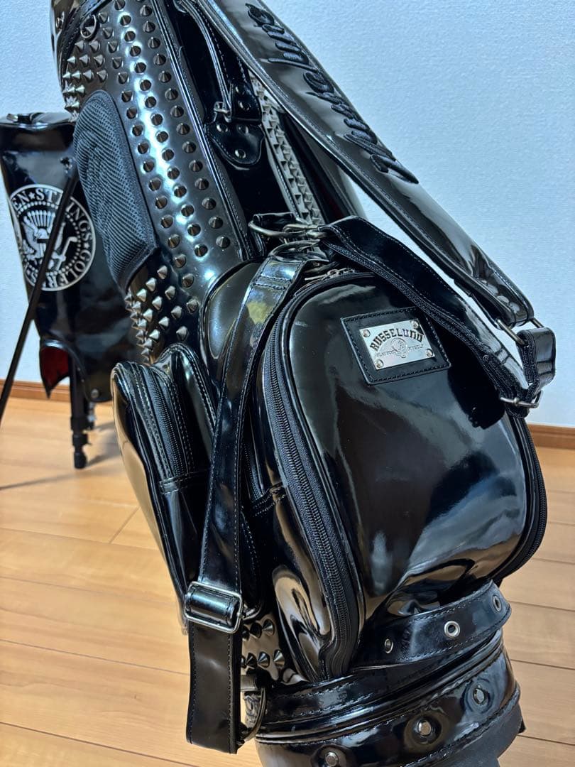 RUSSELUNO ブラック ラッセルノ スタッズ キャディバッグ 限定品6分割