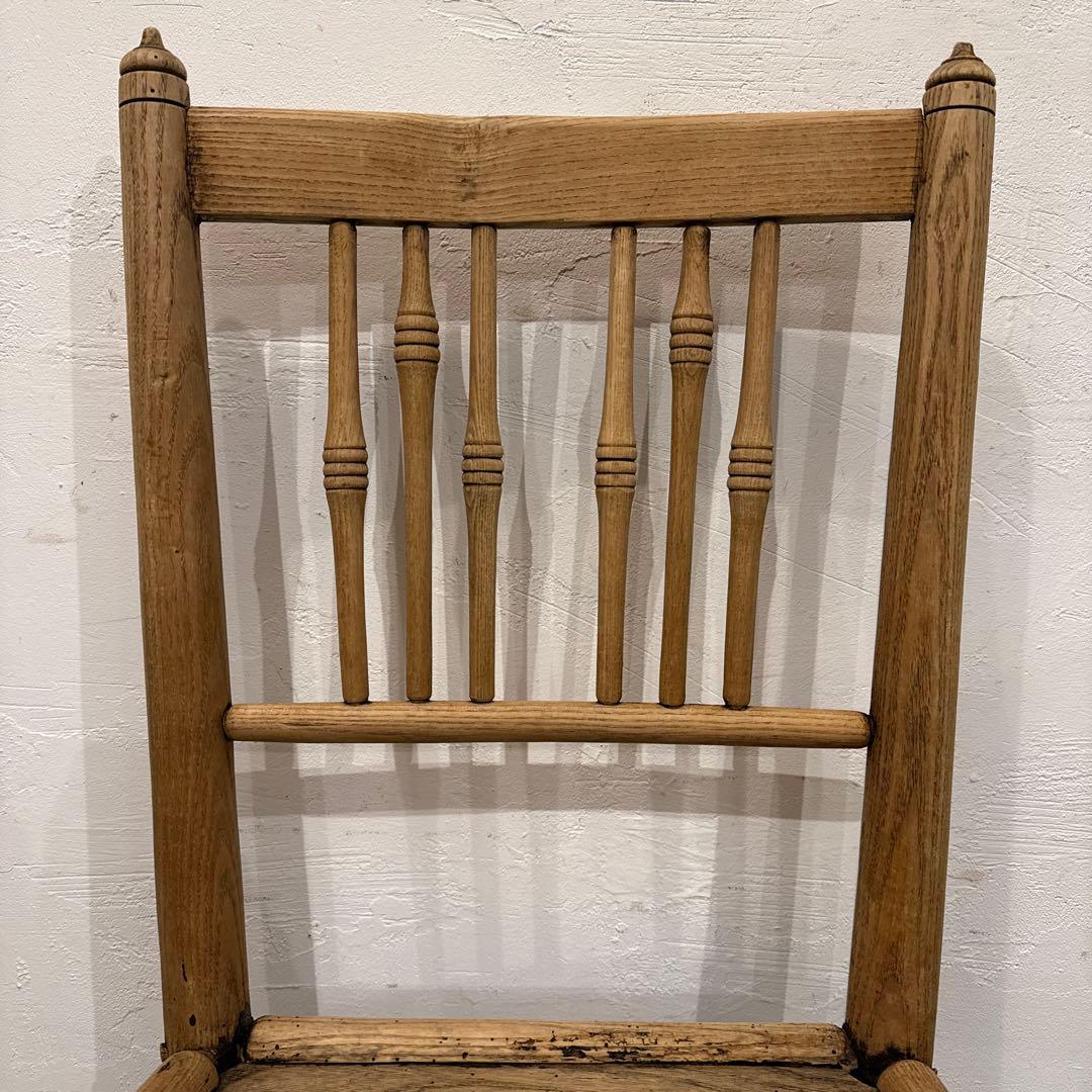 ヴィンテージ　ダイニングチェア　カフェチェア　　剥離　5