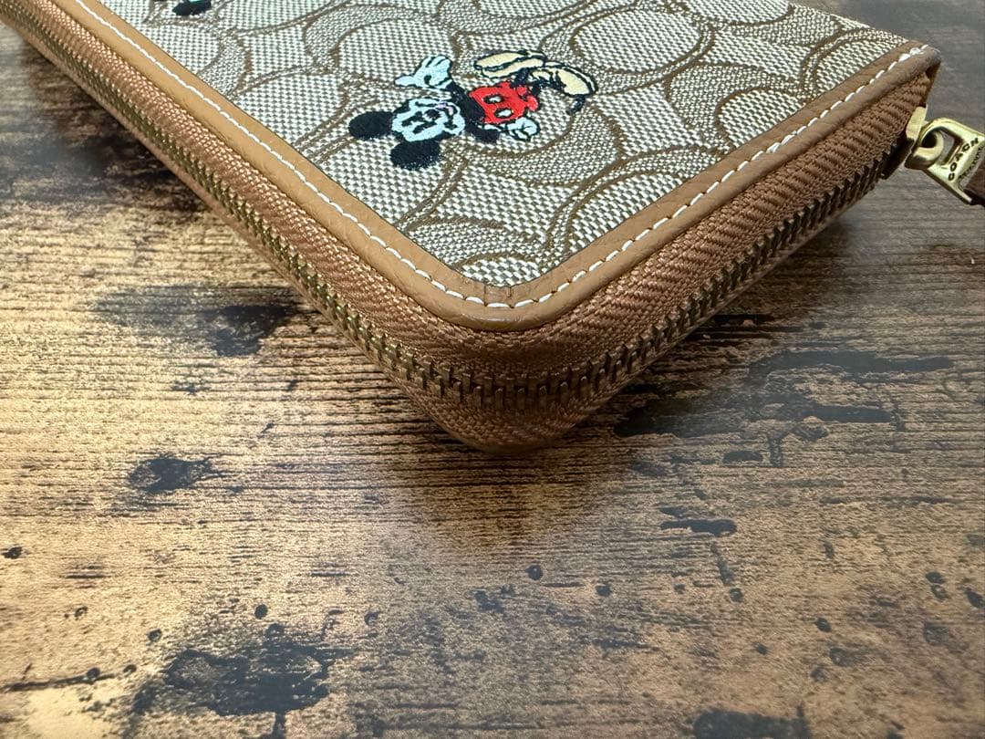 COACH コーチ ミッキーマウス 長財布 シグネチャー Disney カード付