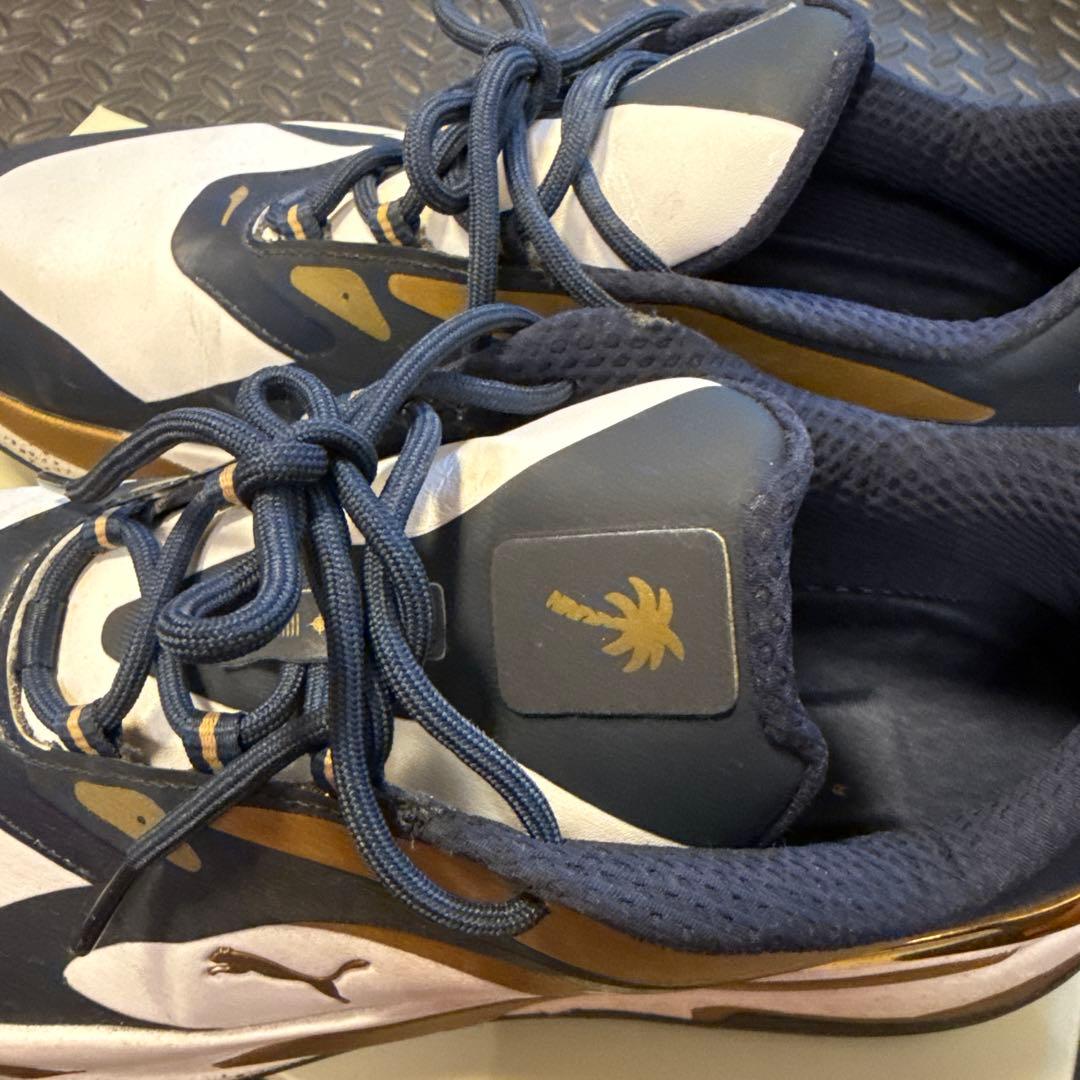 PUMA Palm Tree ゴルフシューズネイビー/ホワイト/ゴールド