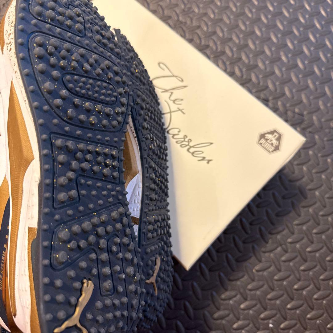 PUMA Palm Tree ゴルフシューズネイビー/ホワイト/ゴールド