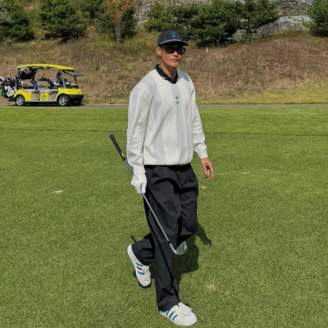 アディダス ゴルフ ローリング リンクス 82 チノ パンツ 黒 ウェア