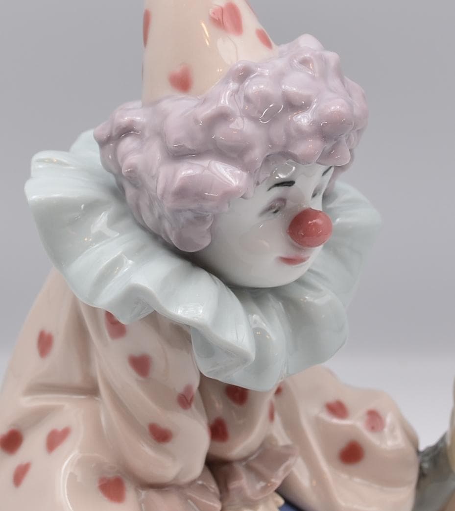 ボールを打つ／小さなピエロ リヤドロ 2体セット スペイン 光沢仕上げ