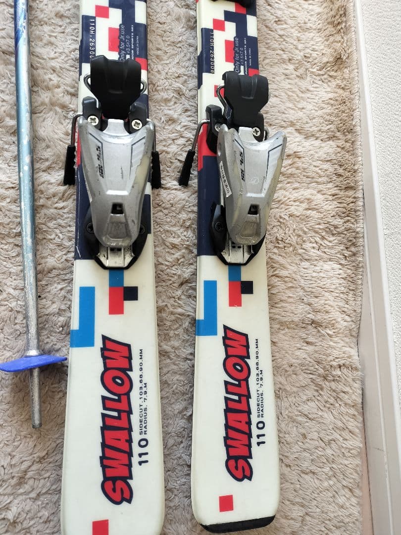 SWALLOW 　ジュニアカービングスキー4点セット 110cm