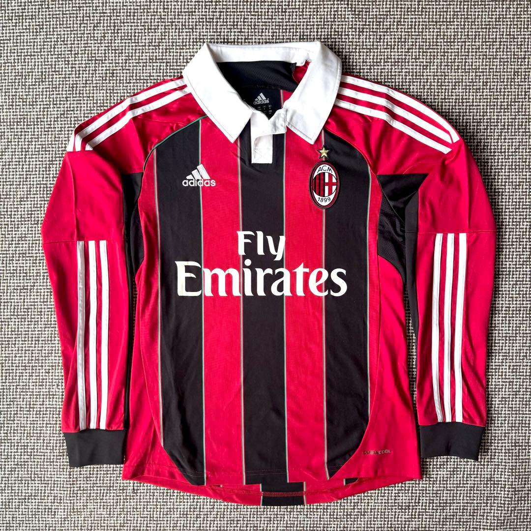 【襟付き＆ロングスリーブ仕様】ACミラン １２／１３（H）アディダス