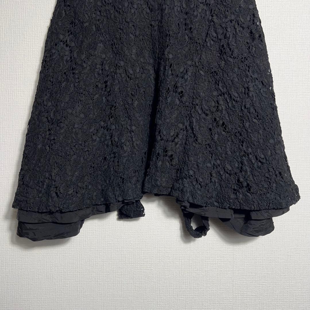 コムデギャルソン フラワーレースケープジャケット ポンチョ シアー 花柄 羽織り