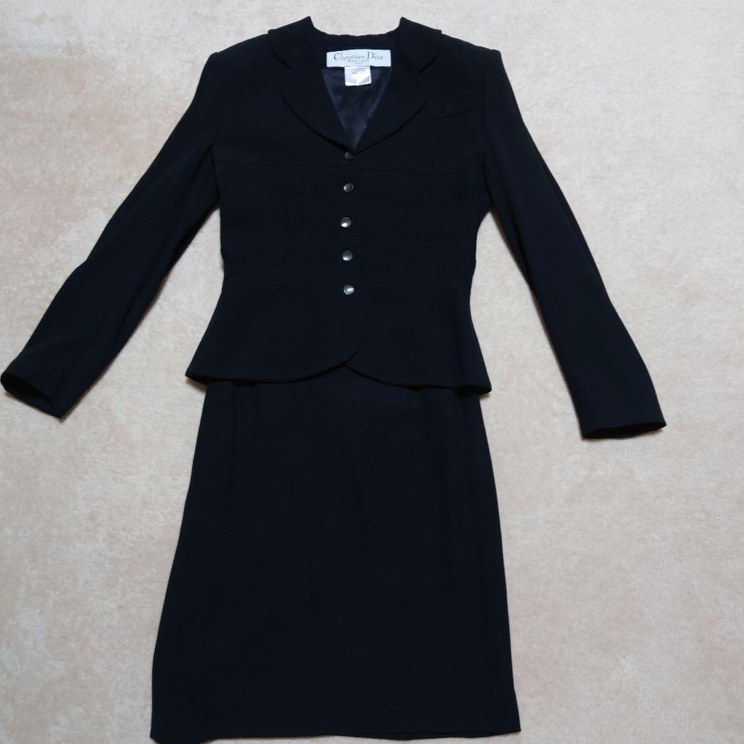 Christian Dior　美品　 黒スーツ　フランス製