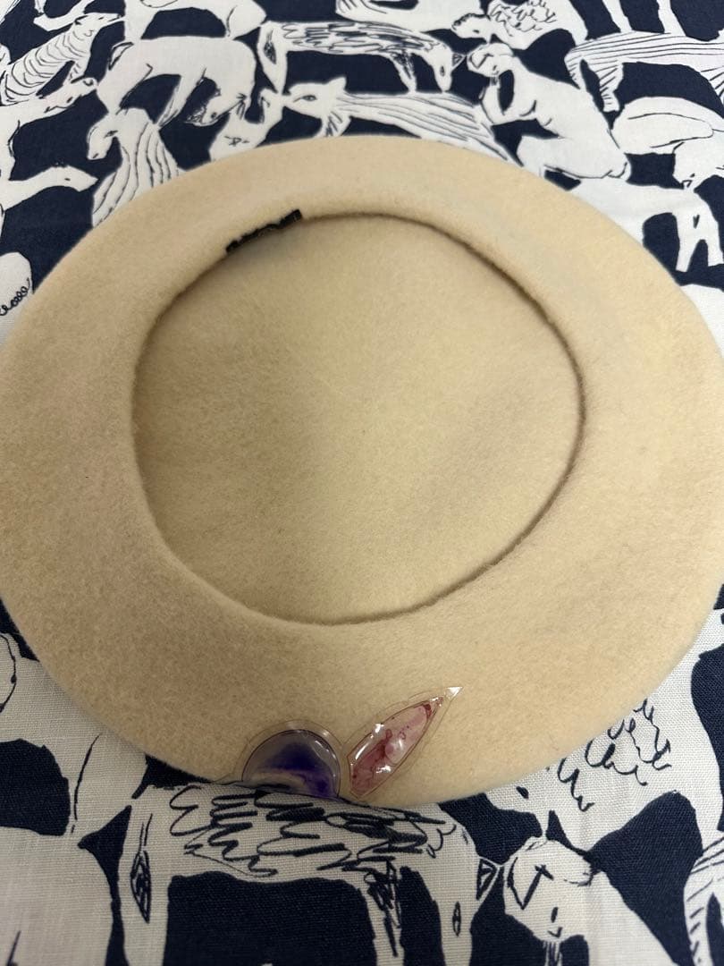 値下げ‼️CHANELシャネルベレー帽クリーム色