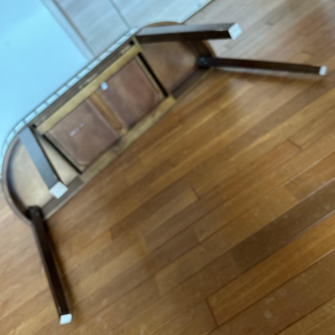 レア美品ローラアシュレイミラー仕上げのブラウン木製ドレッサー