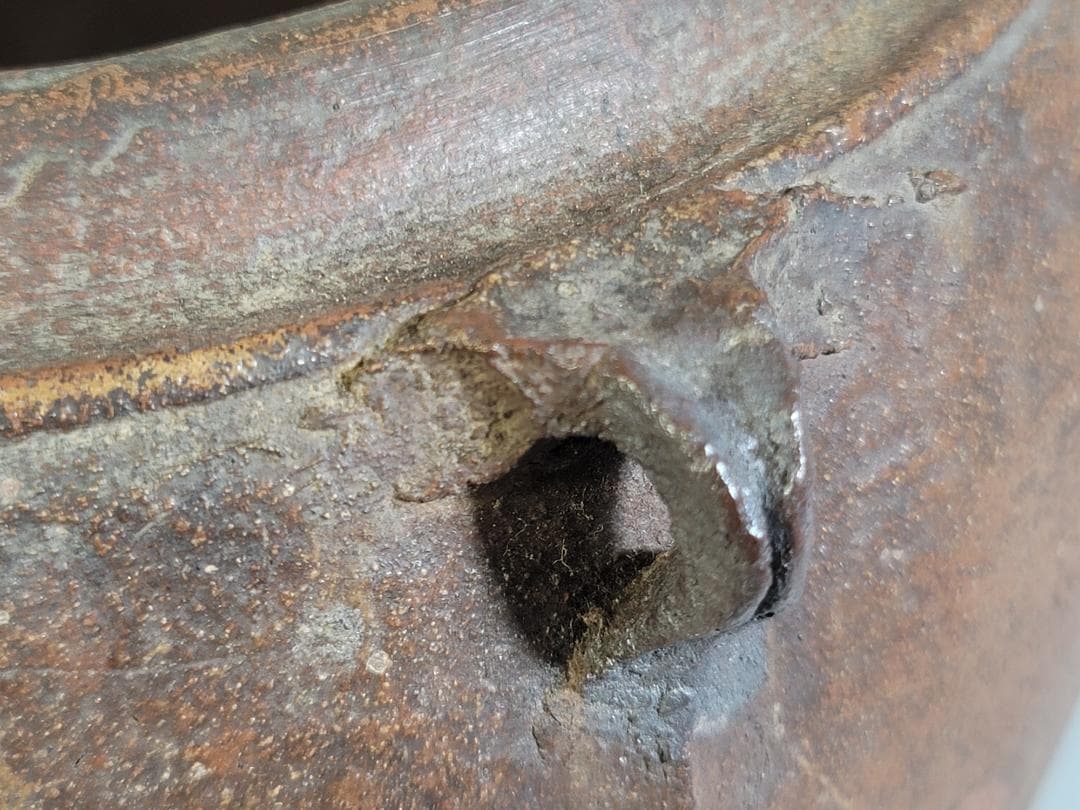 茶道具 南蛮 四耳壷 水指 古美術 DT443の通販はau PAY マーケット