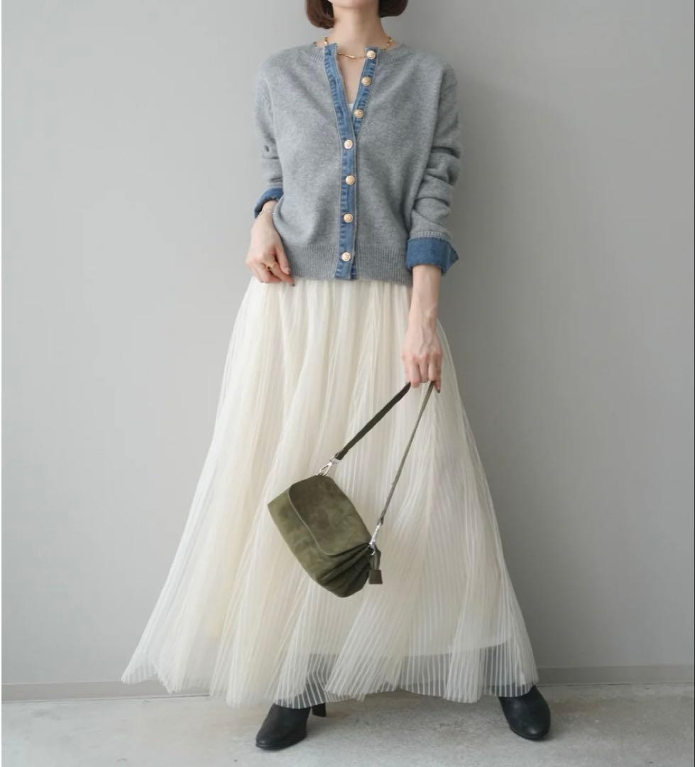 新作✴︎リュミエチュールストライプボリュームスカート✴︎ bobolink