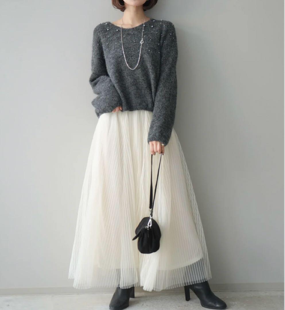 新作✴︎リュミエチュールストライプボリュームスカート✴︎ bobolink