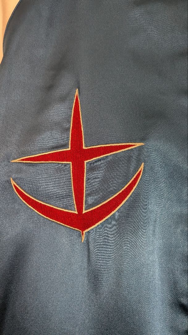 STRICT-G スタジャン 青/ベージュ刺繍入り ガンダム