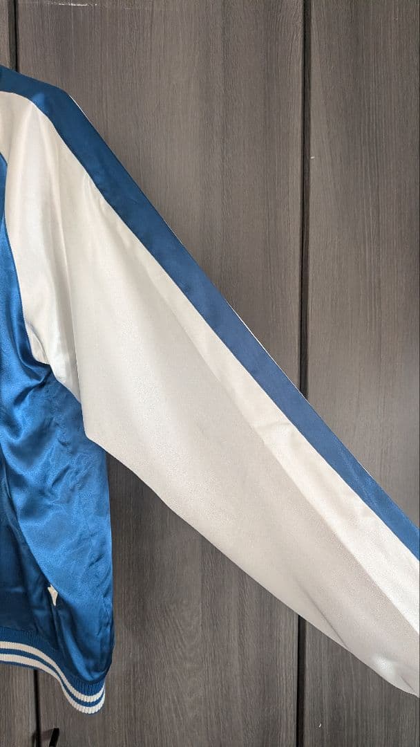 STRICT-G スタジャン 青/ベージュ刺繍入り ガンダム