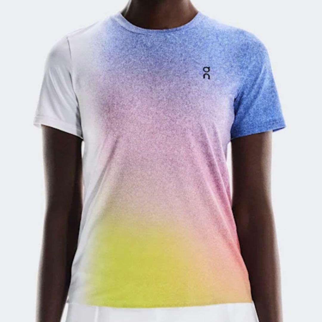 ON テニスウェアCourt-T 女性用XS ホワイト/インディゴ ウィメンズ