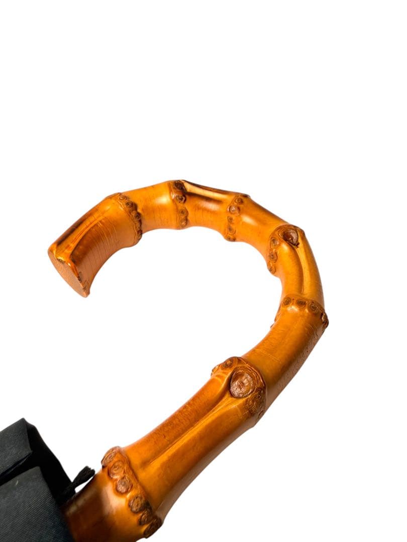 新品タグ付き☆ 折りたたみ傘 ブラック　バンブー