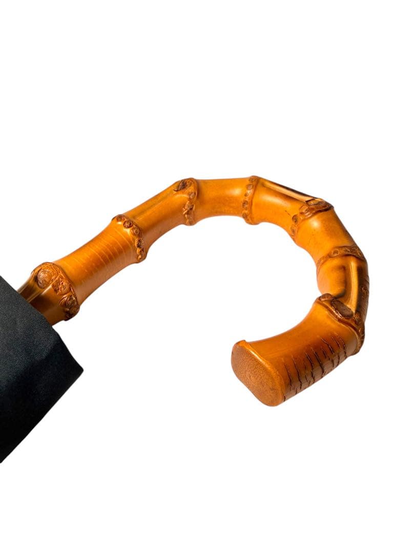 新品タグ付き☆ 折りたたみ傘 ブラック　バンブー