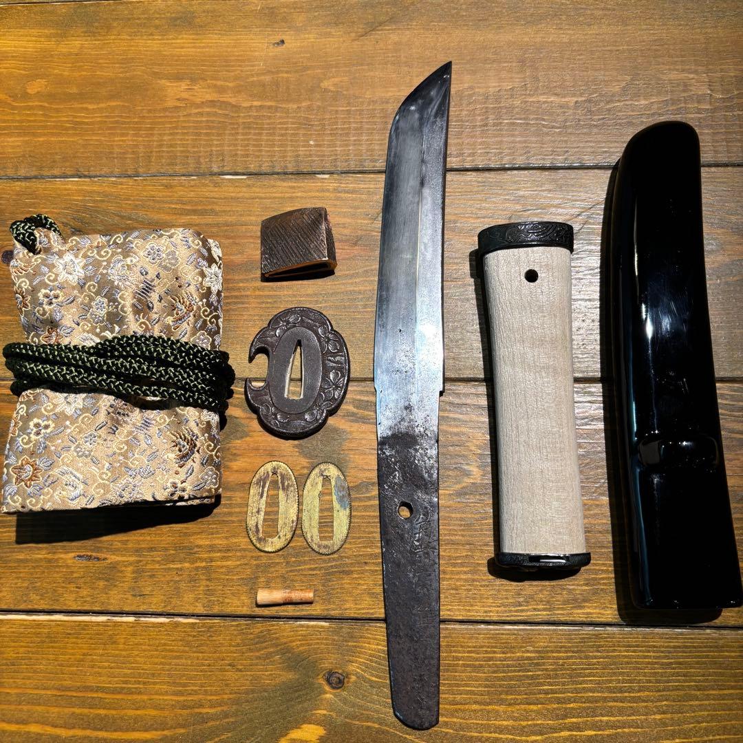 日本刀残欠クラフトナイフNo.83 筑前国住宗次 茎 kyoto-sakura.com