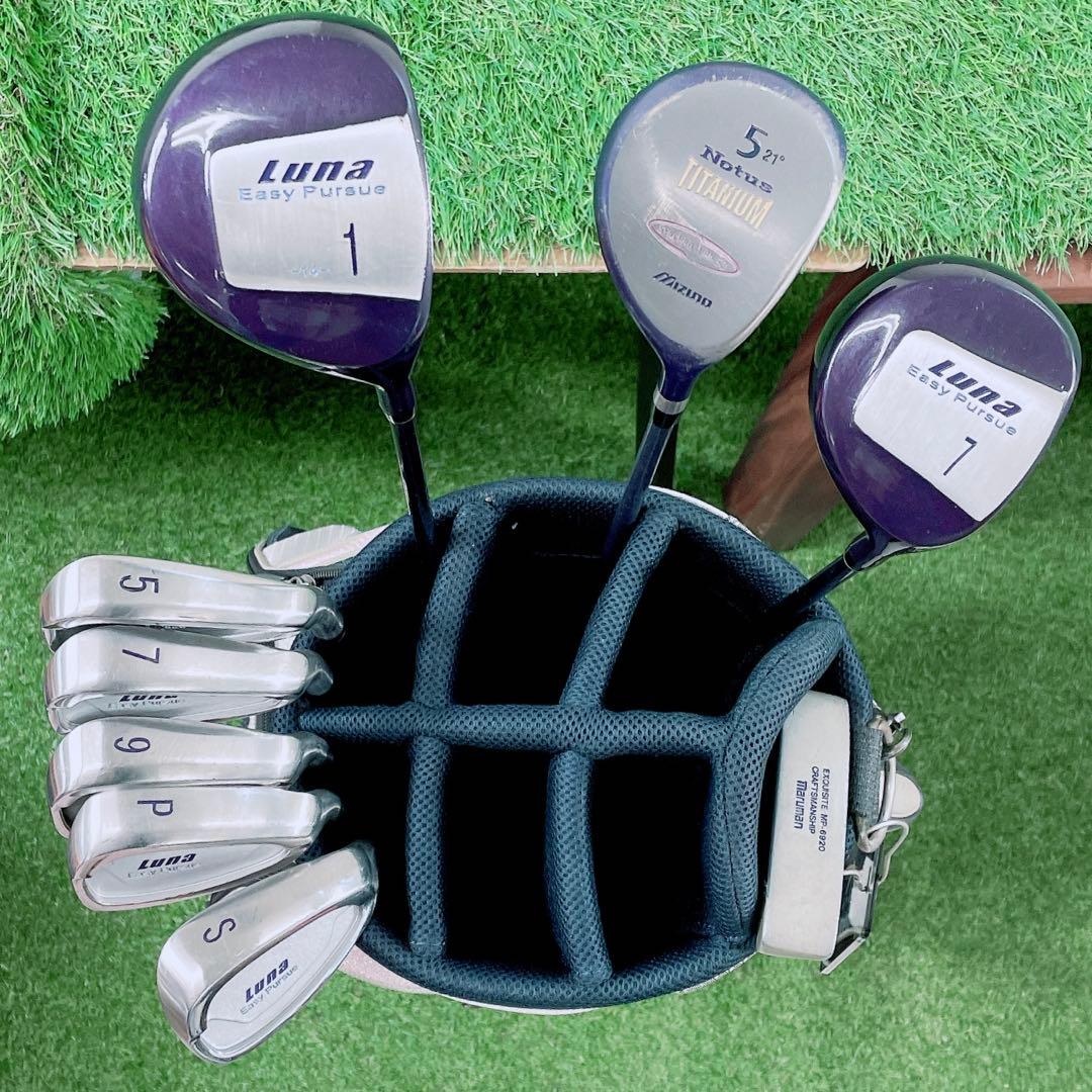ゴルフクラブ　レディースセット　初心者　ルナ　ミズノ　ノータス　N2042