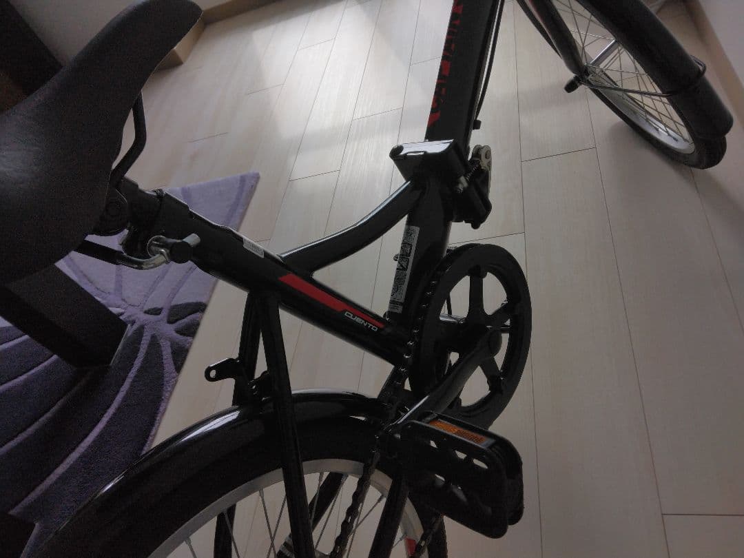 キャプテンスタッグ　折りたたみ自転車　クエント　20インチ　ブラック　取説付