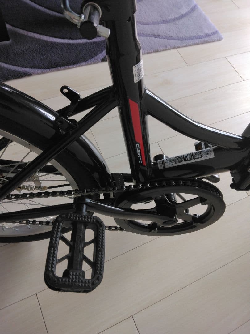 キャプテンスタッグ　折りたたみ自転車　クエント　20インチ　ブラック　取説付