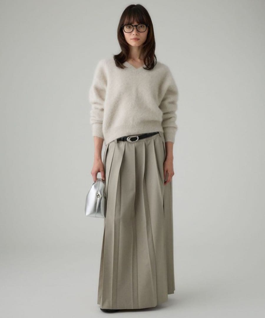 【新品】　BABYLONE プリーツフレアスカート