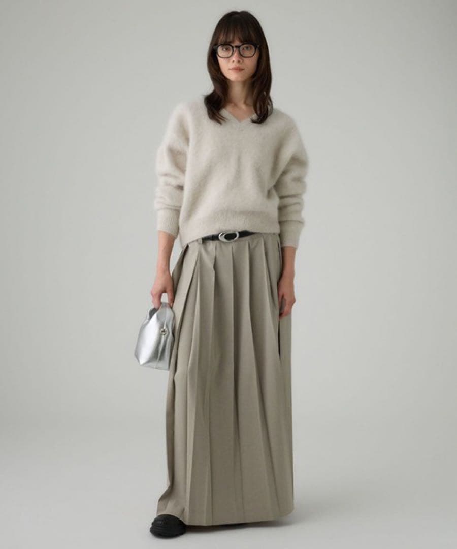 【新品】　BABYLONE プリーツフレアスカート