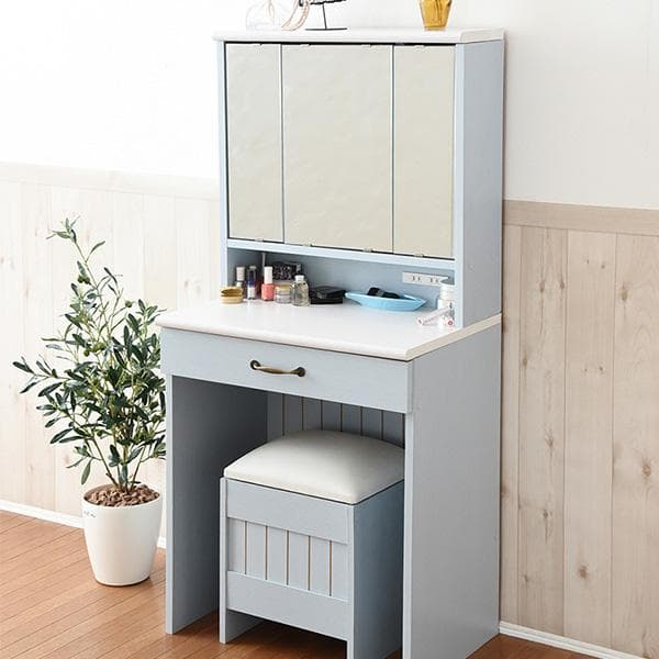 開店記念セール！！ フレンチカントリー風の3面鏡ドレッサー