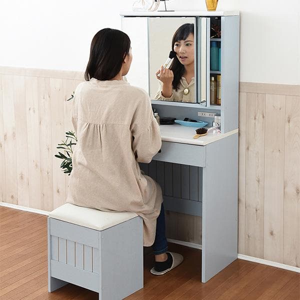 開店記念セール！！ フレンチカントリー風の3面鏡ドレッサー