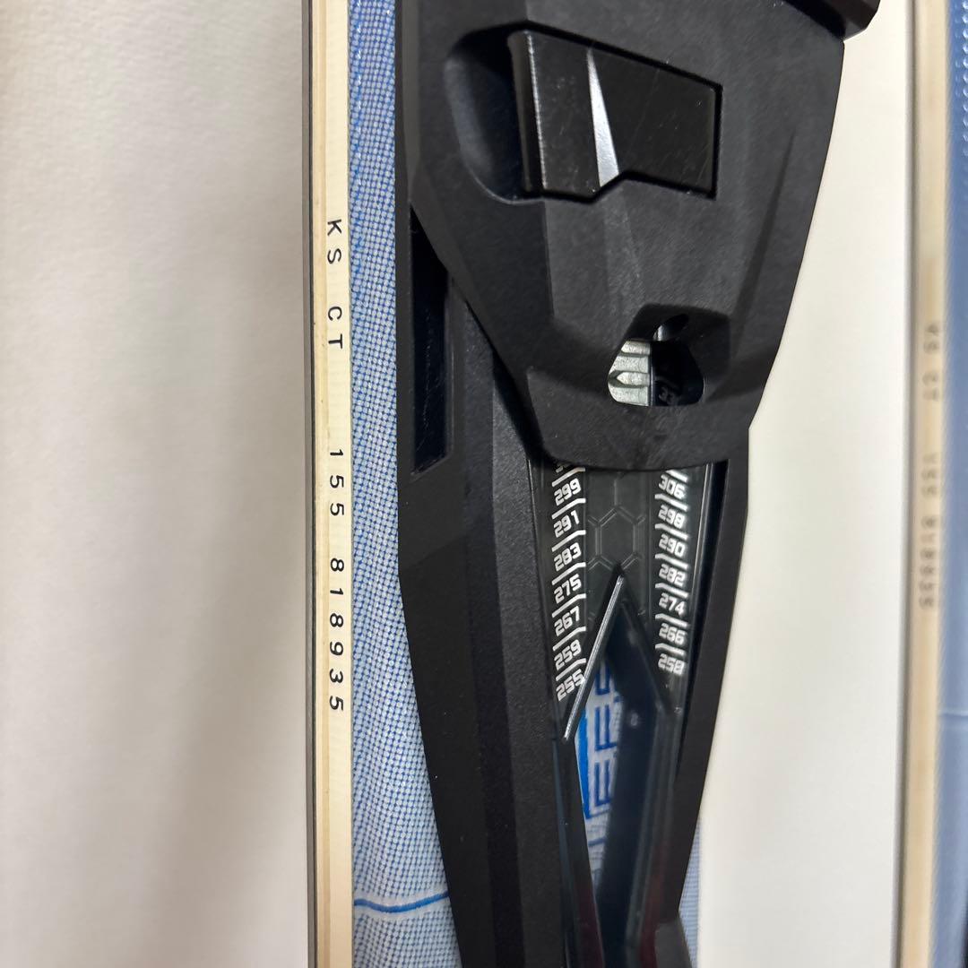 OGASAKA KE-CTスキー 板 青色 バインディング付き 155cm