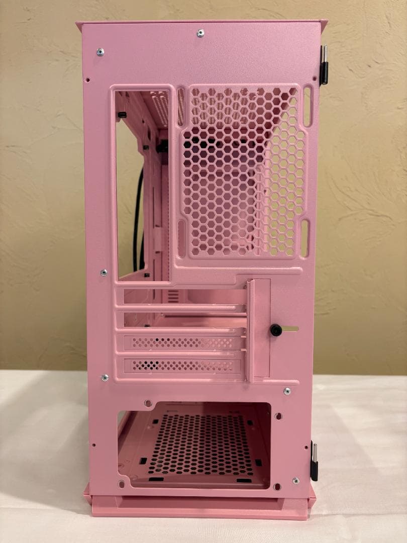 【美品】DLM 22 桜色 ピンク 自作PCケース ガラスパネル