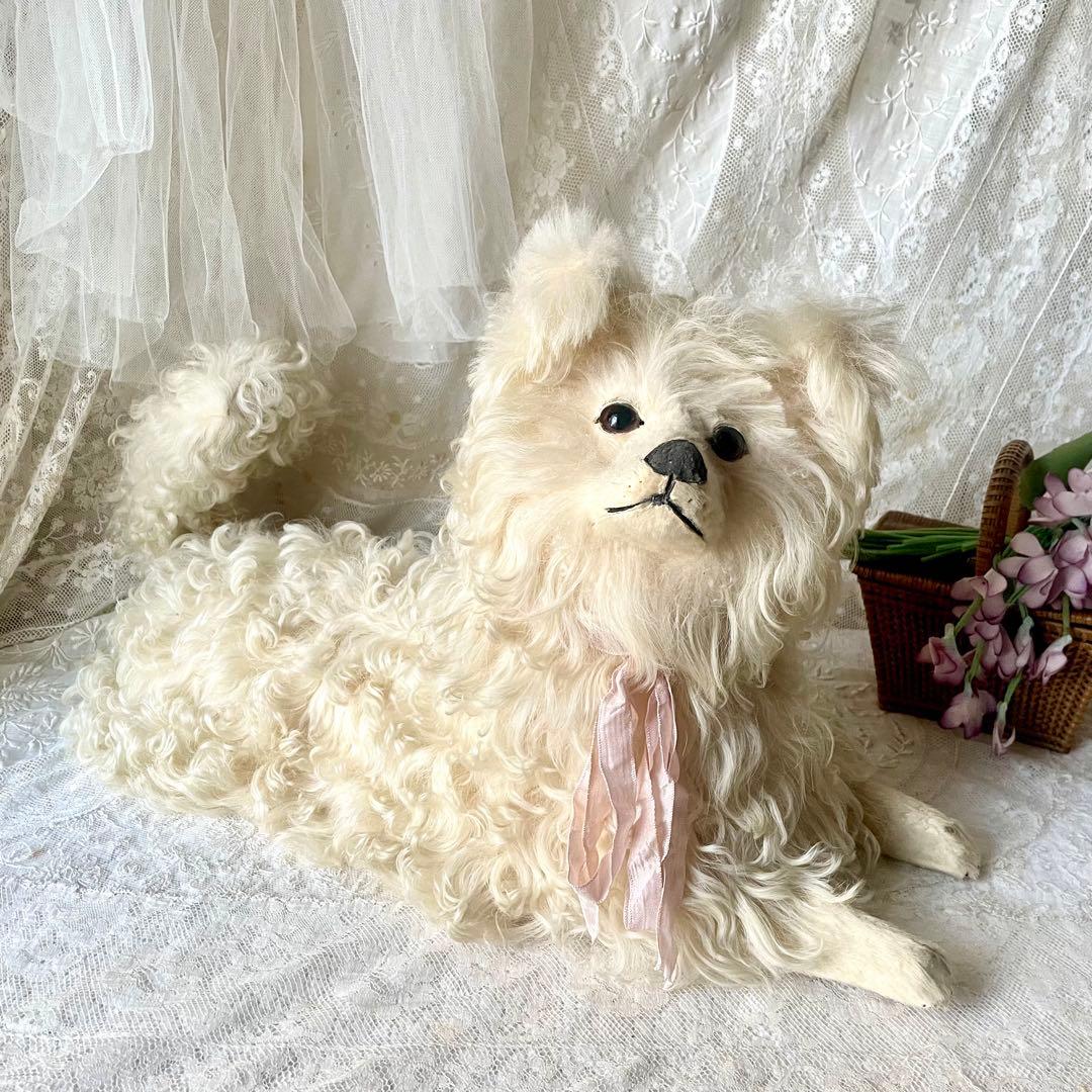 【美品】パジャマドッグ　LOU LOU フランスアンティーク　ドール　ジュモウ犬