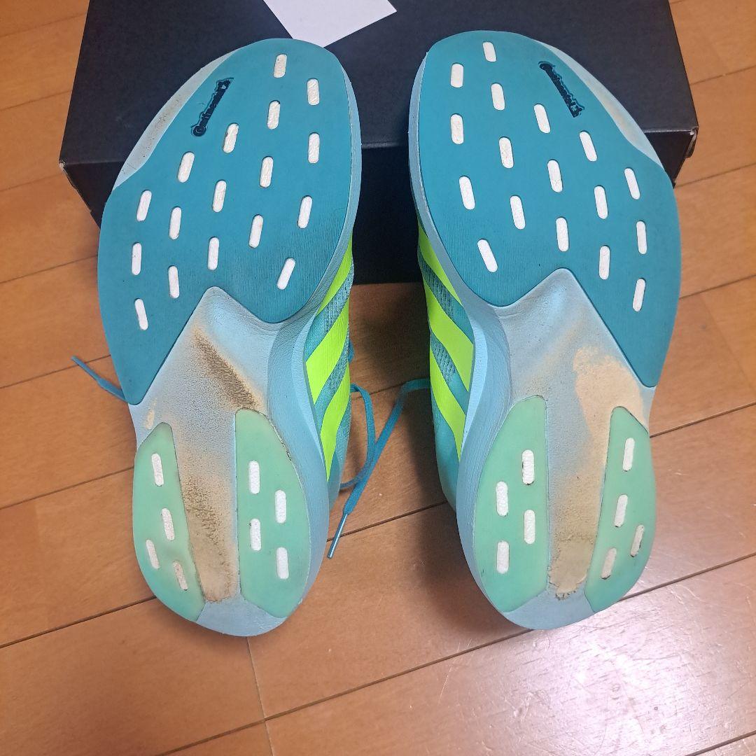 ADIZERO EVOSL アディゼロ エボSL レディース アクア/イエロー - メルカリ