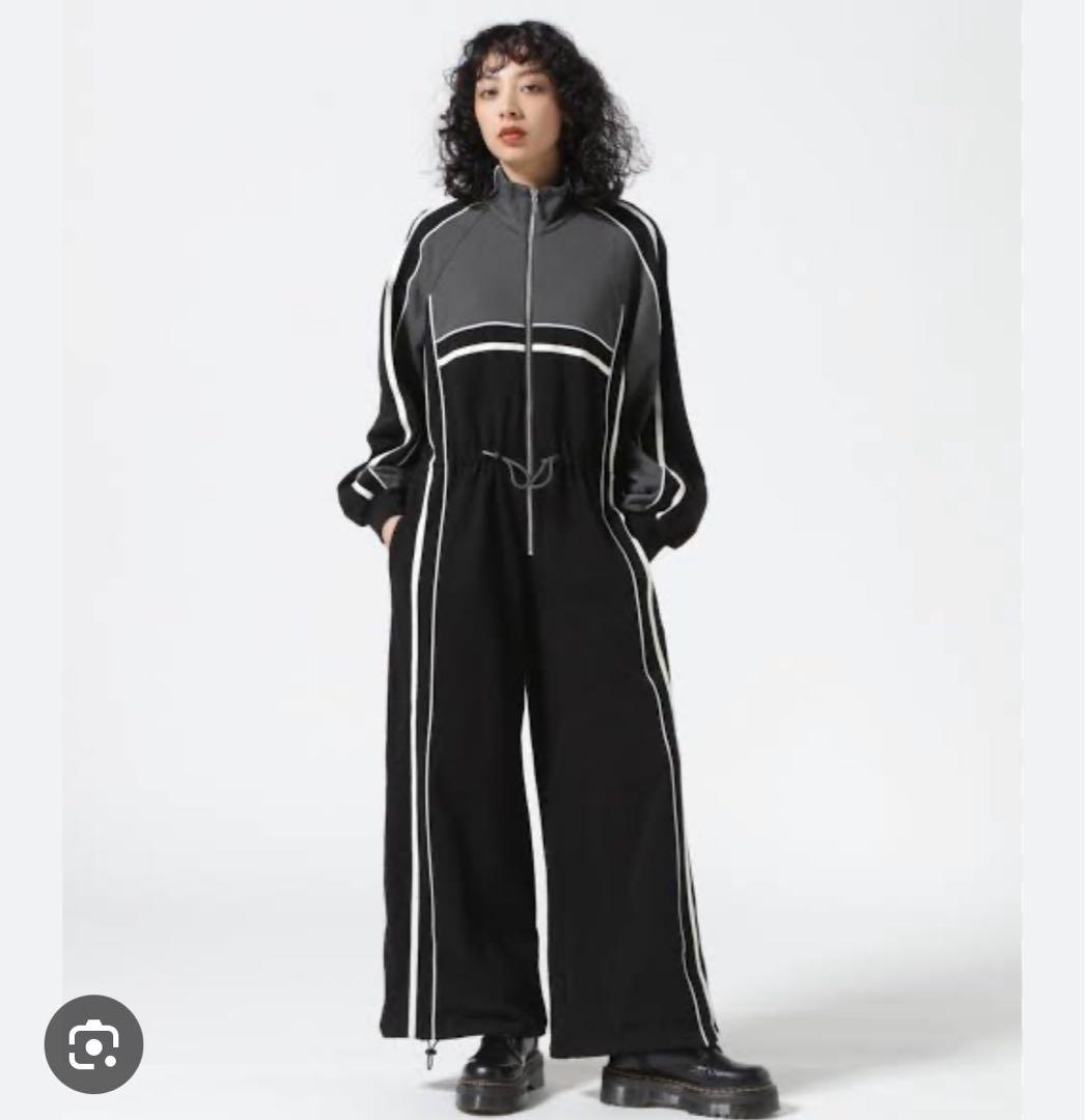 値下★MAISON SPECIALメゾンスペシャル♪スウェットトラックロンパース