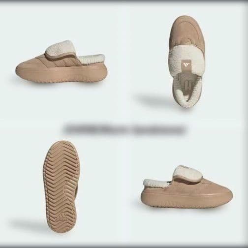 大人気★adidas★アディダス★24.5㎝★ボア付き★サンダル★ブラウン