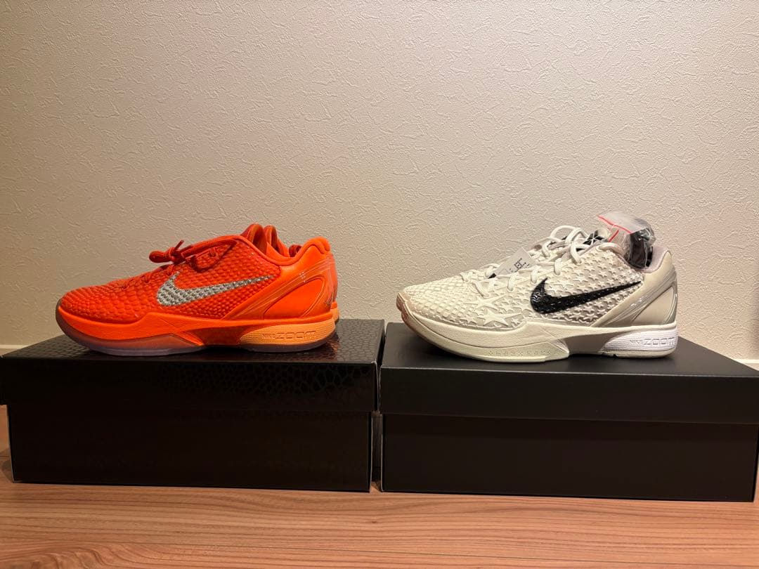2足 Nike Kobe 6 Protro Sail&Total Orange