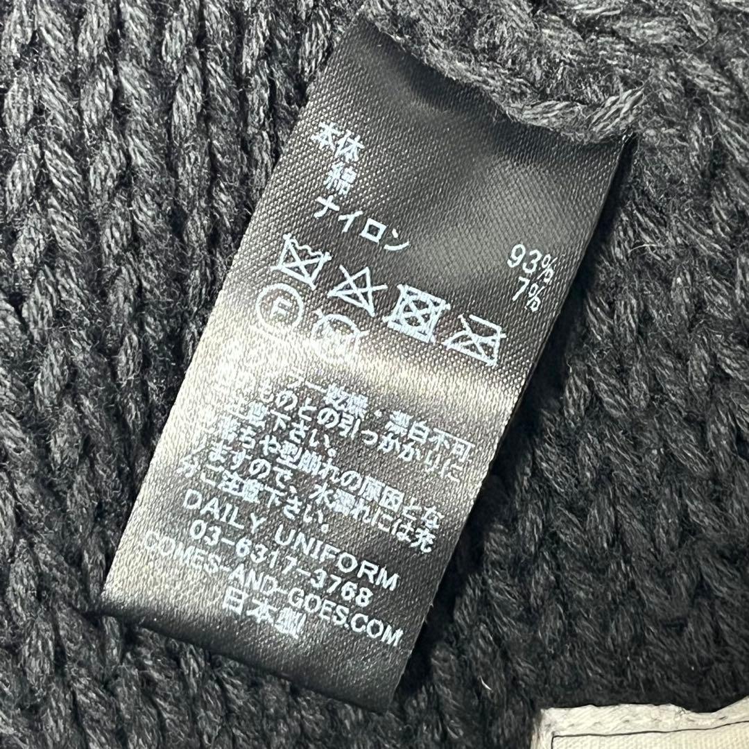 【美品】COMESANDGOES 日本製2WAYコットンニットキャップ/ビーニー