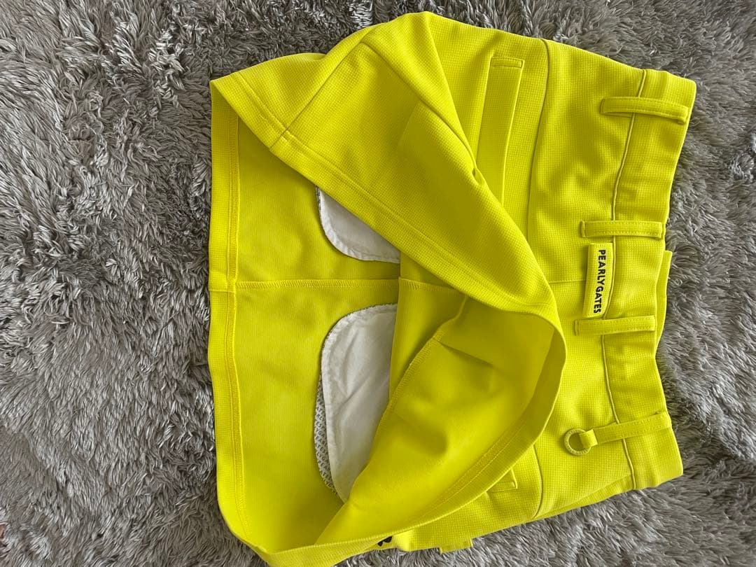 1回着用】PEARLY GATES イエローフレアスカート00 - メルカリ