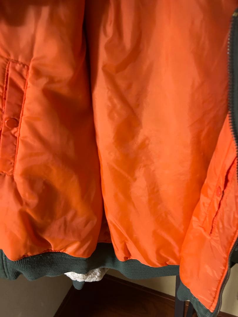 90s PHANTOMMILITARY MA-1ヴィンテージブルゾン　デカジップ