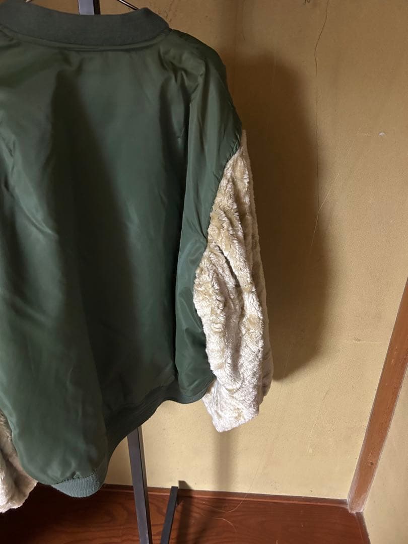 90s PHANTOMMILITARY MA-1ヴィンテージブルゾン　デカジップ