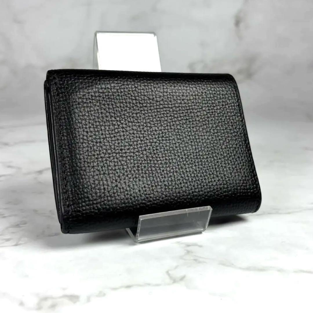 ロエベ　アナグラム　トライフォールドウォレット　Wホック　三つ折り　財布