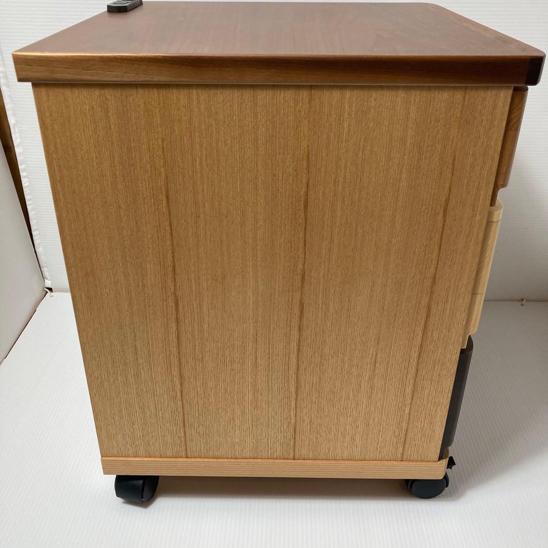 美品！即日発送　マルヨシ民芸家具 3段チェスト サイドテーブル