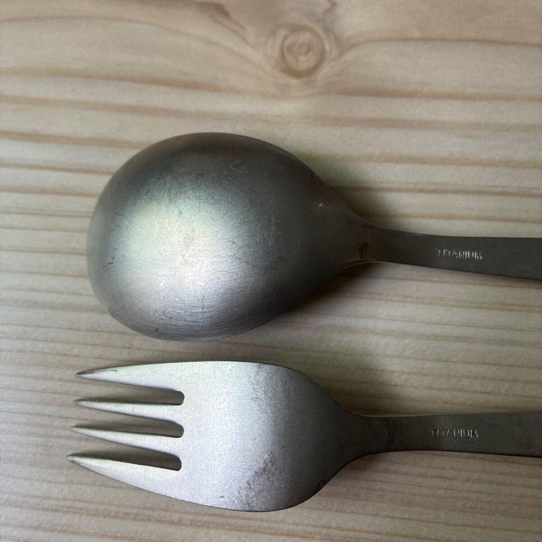 MIZO ミゾー　チタン製　フォーク、スプーン　2点セット