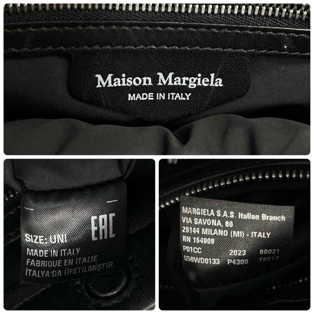 極美品■メゾンマルジェラ グラムスラム ショッピングバッグ 2way ブラック