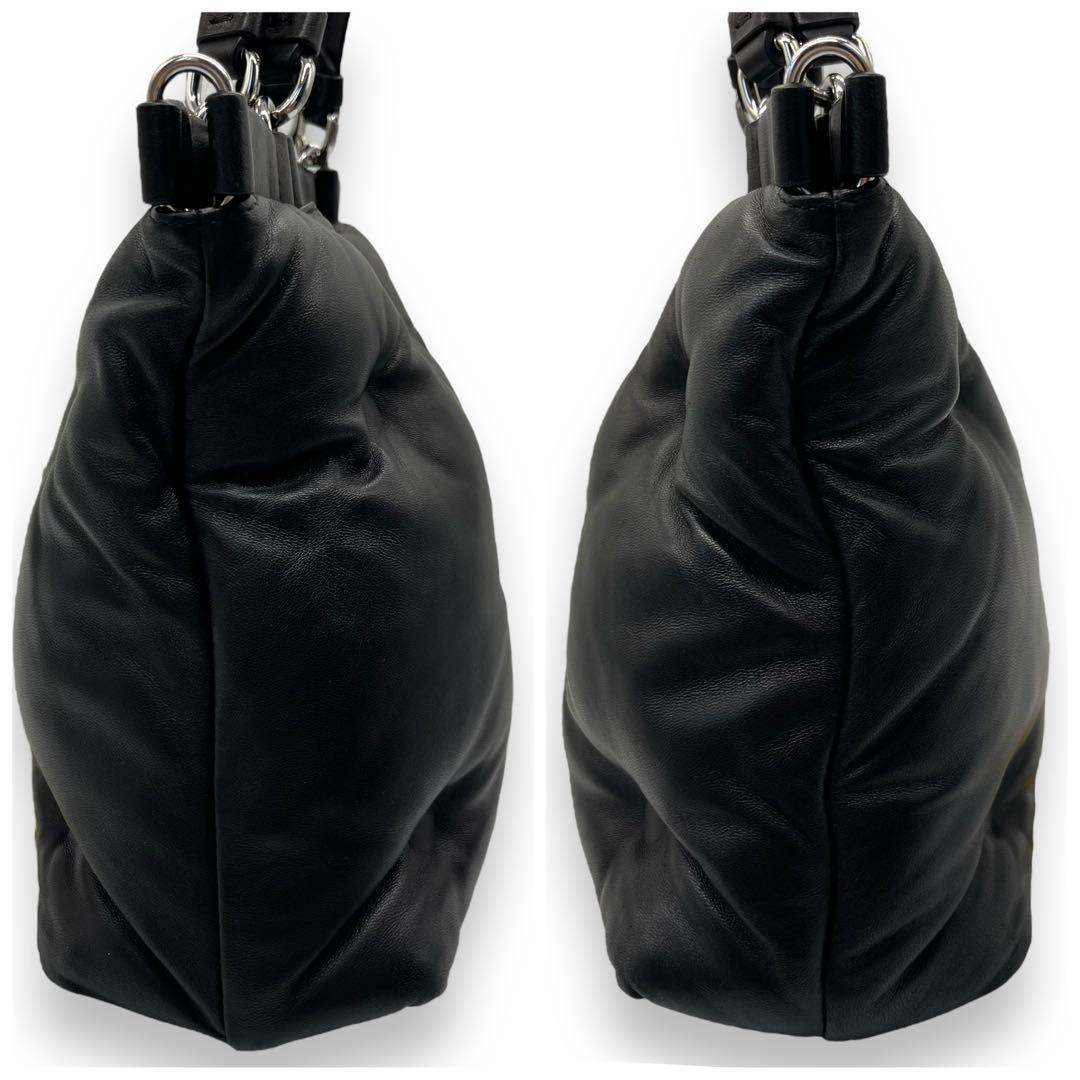 極美品■メゾンマルジェラ グラムスラム ショッピングバッグ 2way ブラック