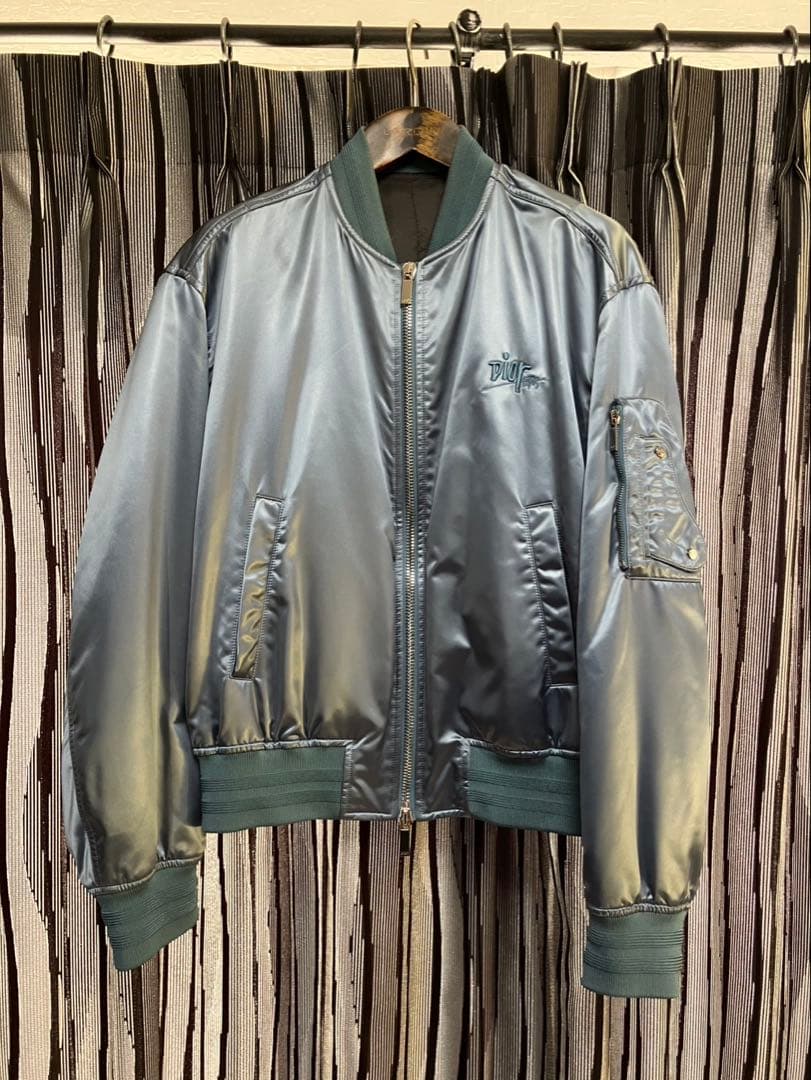 Dior MA-1 ジャケット 水色　Lサイズ48