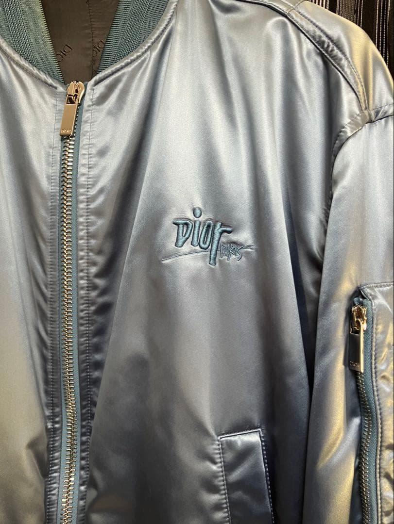 Dior MA-1 ジャケット 水色　Lサイズ48