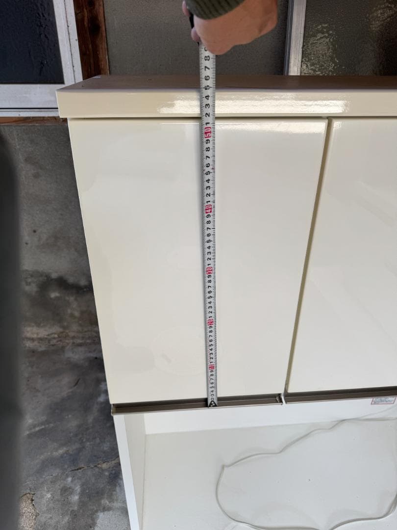 ニトリ　食器棚　ホワイト　キッチンボード