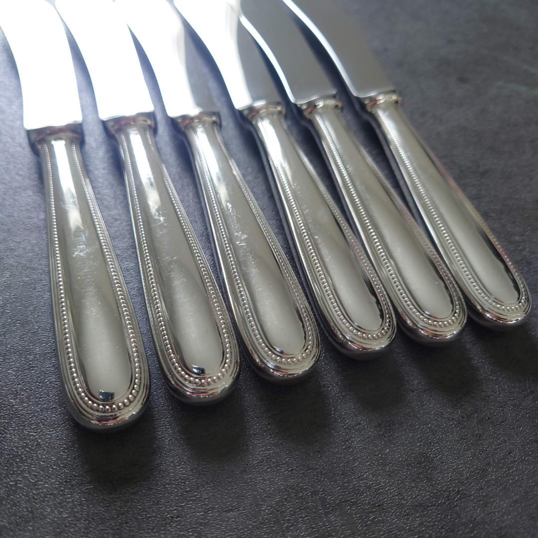 希少 美品 クリストフル パール バターナイフ 6点